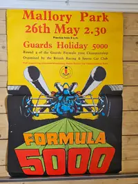 A Large Collection of Motor Racing Posters from the 1960s an-Sold