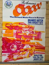 A Large Collection of Motor Racing Posters from the 1960s an-Sold