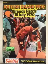 A Large Collection of Motor Racing Posters from the 1960s an-Sold