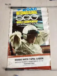 A Large Collection of Motor Racing Posters from the 1960s an-Sold