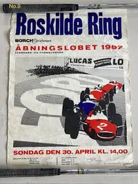 A Large Collection of Motor Racing Posters from the 1960s an-Sold