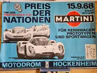 A Large Collection of Motor Racing Posters from the 1960s an-Sold