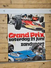 A Large Collection of Motor Racing Posters from the 1960s an-Sold