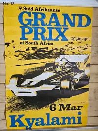 A Large Collection of Motor Racing Posters from the 1960s an-Sold