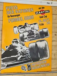 A Fascinating Selection of Motor Racing Posters From the 196-For Sale