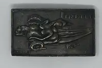 c.1970 Salvador Dali-Designed Pirelli Brass Belt Buckle-For Sale