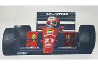Alloy Plaque Ferrari F1 640 Silhouette - Signed by Nigel Man-For Sale