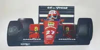Alloy Plaque Ferrari F1 640 Silhouette - Signed by Nigel Man-For Sale