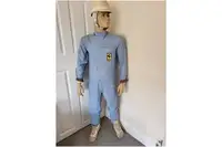 Sir Stirling Moss-Signed 'Ferrari' Race Suit and Period Helm-For Sale