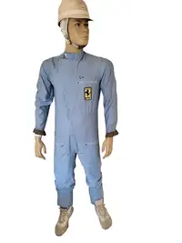 Sir Stirling Moss-Signed 'Ferrari' Race Suit and Period Helm-For Sale