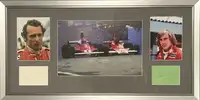James Hunt & Niki Lauda 'Rivals' Autograph Presentation-For Sale