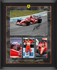 Michael Schumacher-Signed and Framed Photographic Display-For Sale