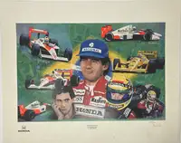 Ayrton Senna, ‘The Honda Years’ Print by Andrew Kitson-Sold