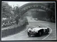 Jaguar C-Type at Le Mans with Stirling Moss at the Wheel and-Sold