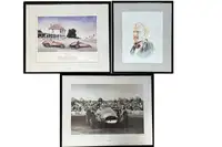 Three Mike Hawthorn Prints-For Sale