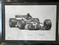 Four Large Damon Hill Limited Edition Prints by Alan Stammer-For Sale