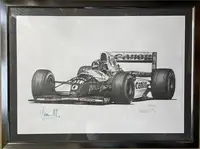 Four Large Damon Hill Limited Edition Prints by Alan Stammer-For Sale