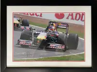 Sebastian Vettel-Signed Red Bull Framed Photo Presentation-For Sale