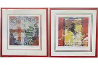Alfa Romeo and Ferrari Framed Artwork Prints by Dexter Brown-For Sale