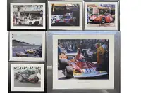Six Large Motor Racing Photographs from the 1960s and 1970s-For Sale