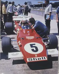 Five Large Original Ferrari Race Car Photographic Images fro-For Sale