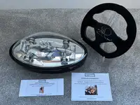 Taxi for Senna Model and Replica Alcantara Race Steering Whe-For Sale
