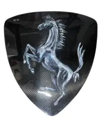 Ferrari Carbon Sheild Artwork by Paul Oz-For Sale