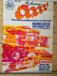 A Fascinating Selection of Motor Racing Posters From The 196-For Sale