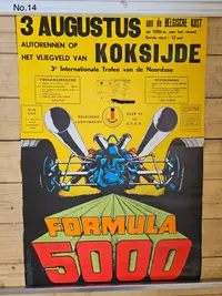 A Fascinating Selection of Motor Racing Posters From The 196-For Sale