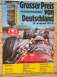A Fascinating Selection of Motor Racing Posters From The 196-For Sale