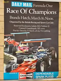 A Fascinating Selection of Motor Racing Posters From The 196-For Sale