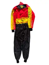 A Pair of Replica Ferrari Race Suits, Individually Signed by-Sold