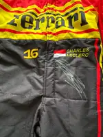A Pair of Replica Ferrari Race Suits, Individually Signed by-Sold