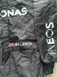 Sir Lewis Hamilton-Signed Replica Mercedes Race Suit-For Sale