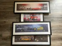 Collection of 4 framed Adam Barsby 