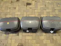 3 x GIVI motorcycle luggage boxes-For Sale