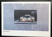 Assorted Porsche Framed Posters-For Sale