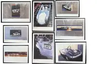 Assorted Porsche Framed Posters-For Sale