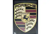 Large Framed 'Porsche' Shield-For Sale