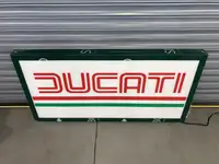 'Ducati' Illuminated Sign-Sold