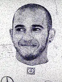 'Lewis Hamilton' by Nikki Douthwaite-For Sale