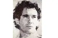 'Ayrton Senna' by Nikki Douthwaite-For Sale