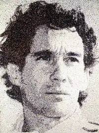 'Ayrton Senna' by Nikki Douthwaite-For Sale