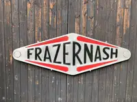 Cold Caste Aluminium 'Frazer Nash' Badge-For Sale