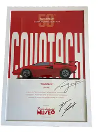 50th Anniversary Lamborghini Countach Multi-signed Large Pos-For Sale
