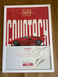 50th Anniversary Lamborghini Countach Multi-signed Large Pos-For Sale