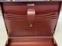 Cartier Burgundy Leather Briefcase, Unused and Presented in -For Sale