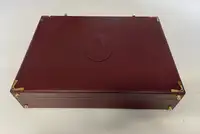 Cartier Burgundy Leather Briefcase, Unused and Presented in -For Sale
