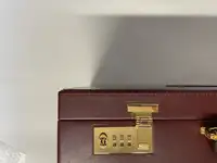 Cartier Burgundy Leather Briefcase, Unused and Presented in -For Sale