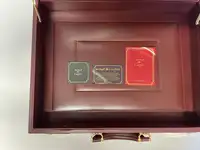 Cartier Burgundy Leather Briefcase, Unused and Presented in -For Sale
